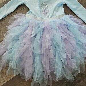 Disney Light Blue & Lavender Layered Tulle Tutu Dress